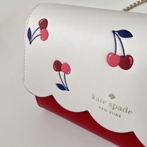 🍒 Kate Spade Bing Cherry Wallet On a Chain Crossbody/Clutch K6148 $259 - Picture 2 of 6